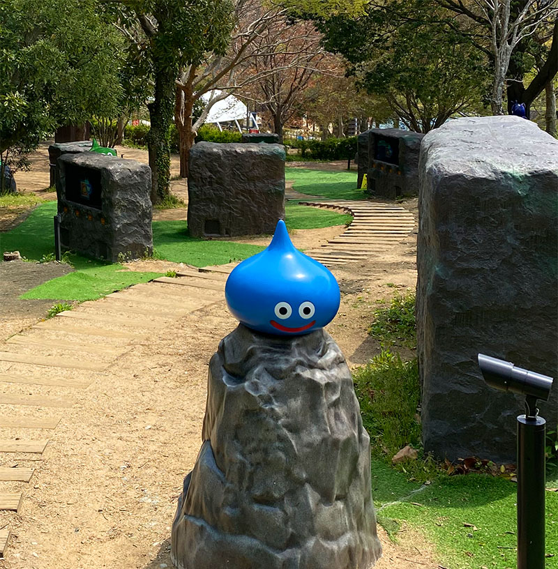 Slime status at the field at Dragon Quest Island