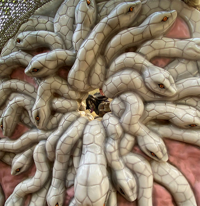 Orochimaru statue found at Naruto and Boruto Ninja Village