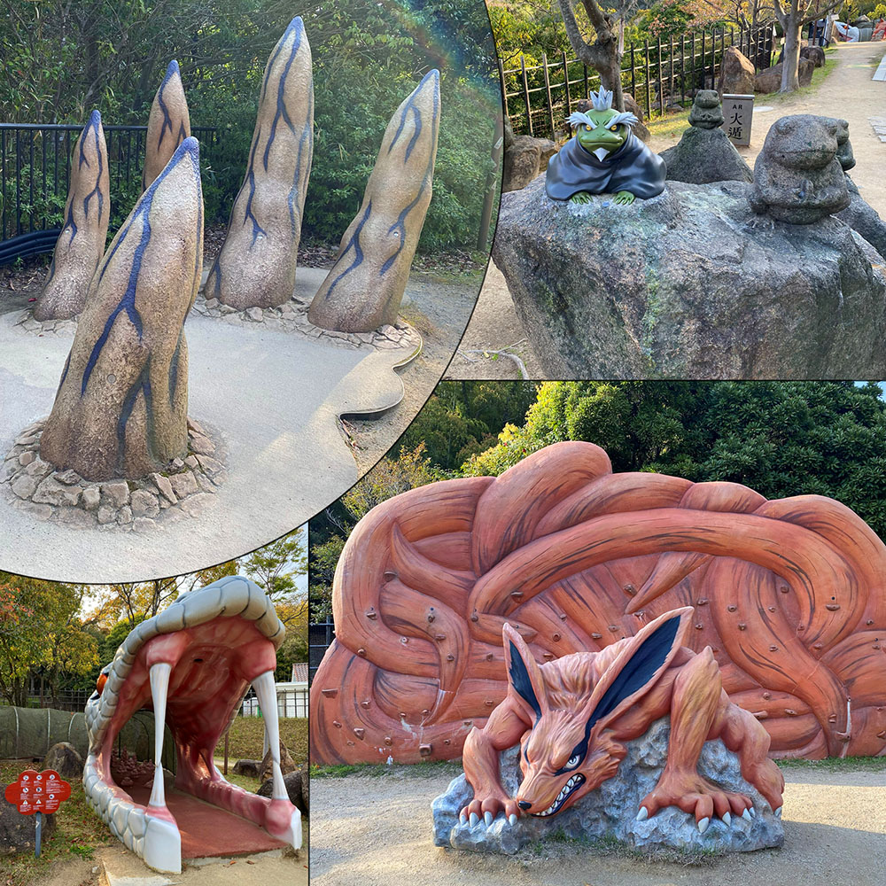 Different decorations found throughout Naruto and Boruto Ninja Village