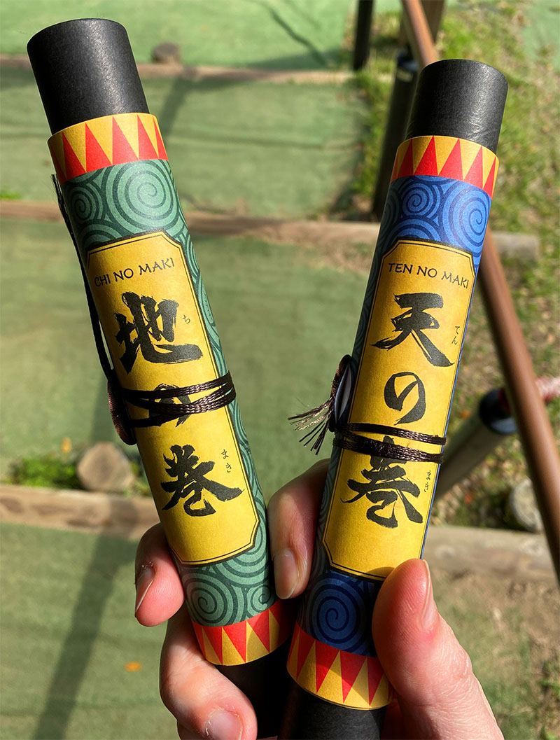 The two scrolls we receive on Naruto and Boruto Ninja Village