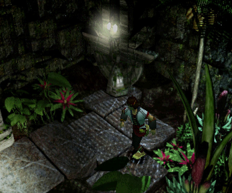 Levant em uma floresta em Jade Cocoon