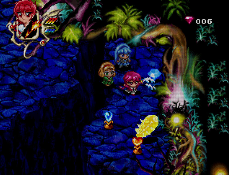 Hikaru fighting a monster