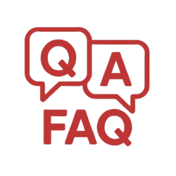 FAQ icon with Q and A speech bubbles and the letters FAQ